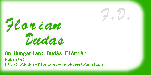 florian dudas business card