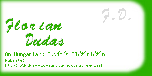 florian dudas business card